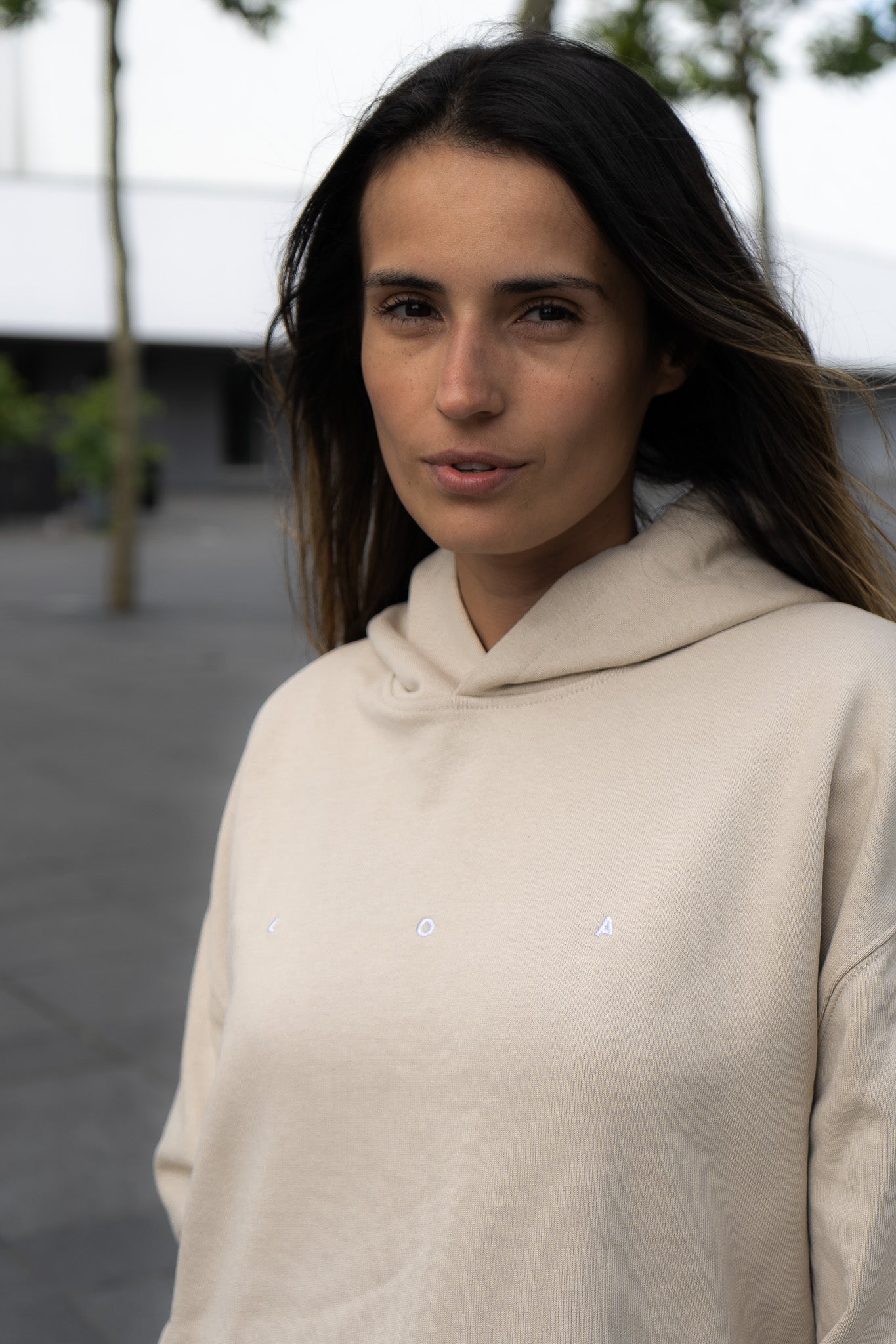 Official LOA Premium Hoodie in Beige
